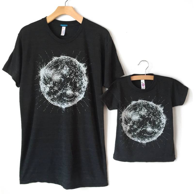 Passendes Sonnen Grafik T-Shirt Set Vater & Kind Geschenk von alittlelark