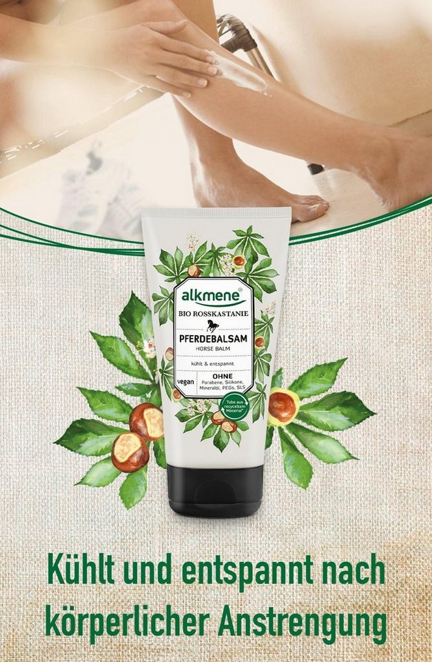 alkmene Feuchtigkeitscreme Pferdebalsam Handcreme mit Bio Rosskastanie - Pferde Balsam, 1-tlg. von alkmene