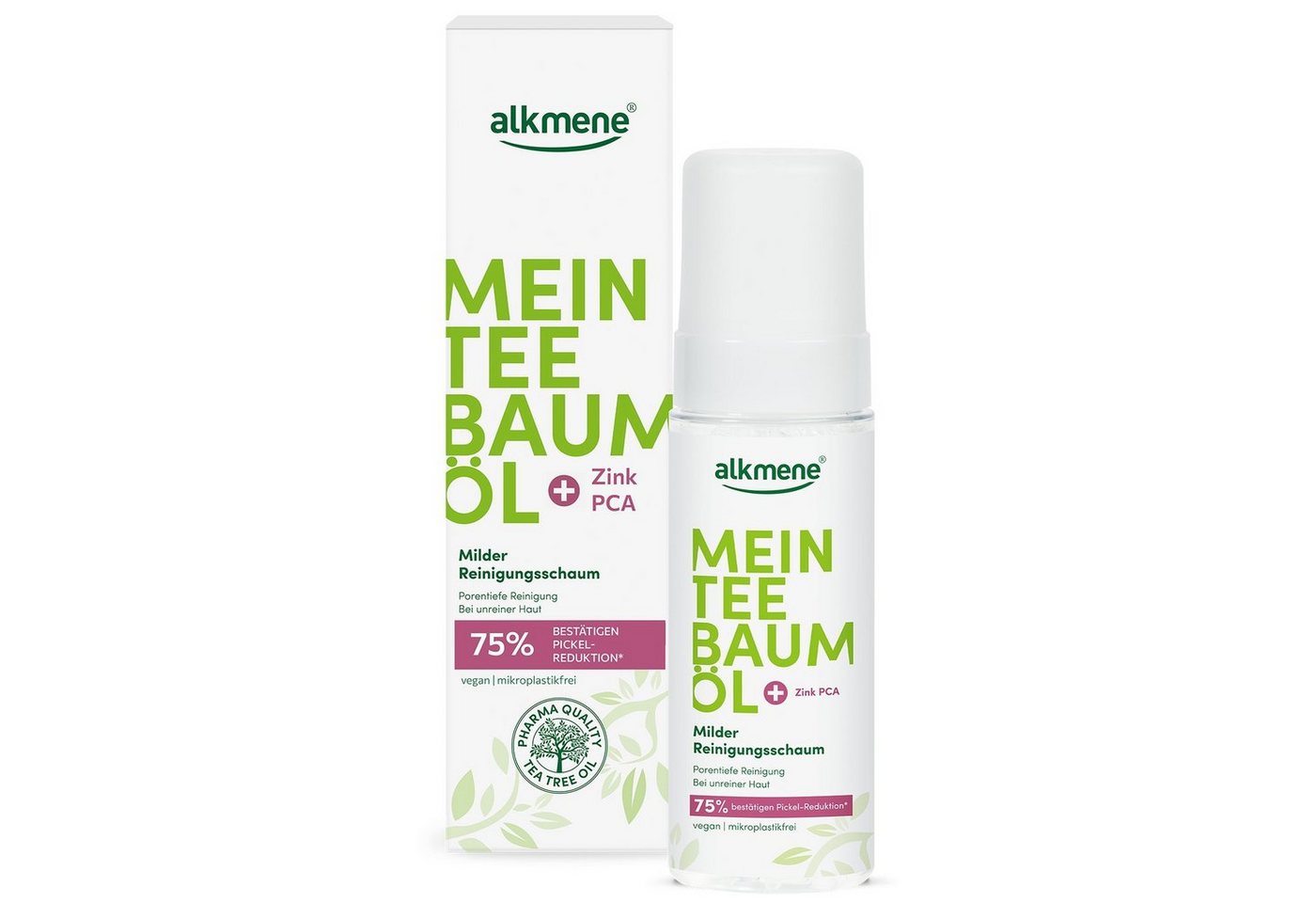 alkmene Gesichts-Reinigungsschaum Reinigungsschaum Gesicht 150 ml - Pickel Reduktion 75% bestätigt, 1-tlg. von alkmene