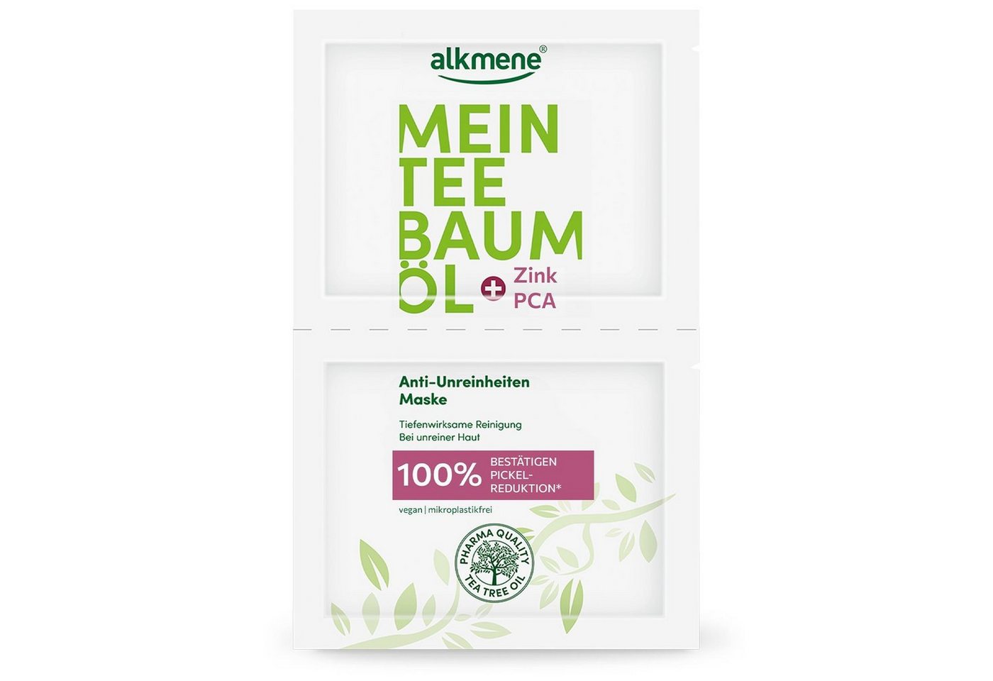 alkmene Gesichtsmaske Anti Unreinheiten Maske 100% bestätigen Pickel Reduktion, 1-tlg. von alkmene