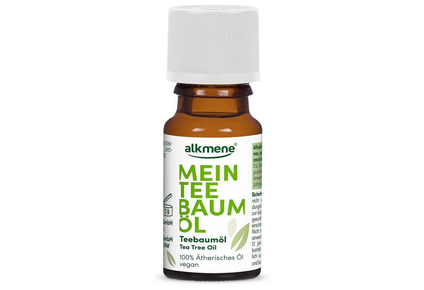 alkmene Körperöl 100% reines Teebaumöl 10 ml vegan & klimaneutral für Haut & Haar, 1-tlg. von alkmene