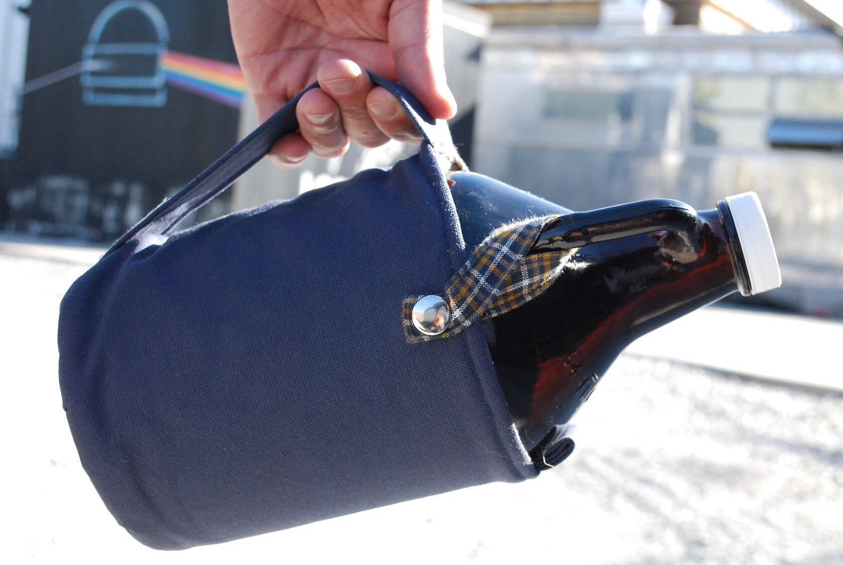 Custom Craft Beer Growler Tragetasche 64Oz Mit Kurzem Griff, Farbe Wählen. Halten Sie Ihren Knurrer Kalt Alko-Schlepper Custom Craft Beer Growler Tragetasche 64Oz Mit Kurzem Griff, Farbe Wählen. Halten Sie Ihren Knurrer Kalt Alko-Schlepper von alkohaulers