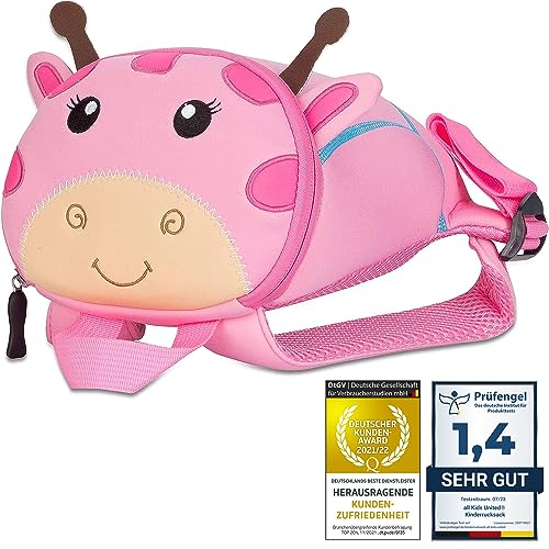 all Kids United Kinderrucksack für Kleinkinder Kindergarten Rucksack für Kinder Backpack Schultasche Tier-Rucksäcke 2-6 Jahre Wasserfest, Leichtgewichtig, ergonomische Träger und extrem Robust (Kuh) von all Kids United