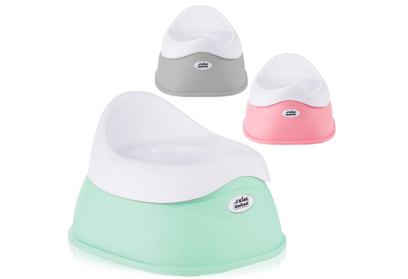 all Kids United Töpfchen Baby Übungstöpfchen WC-Kinderaufsatz, (Toiletten-Trainer), Kindertopf von all Kids United