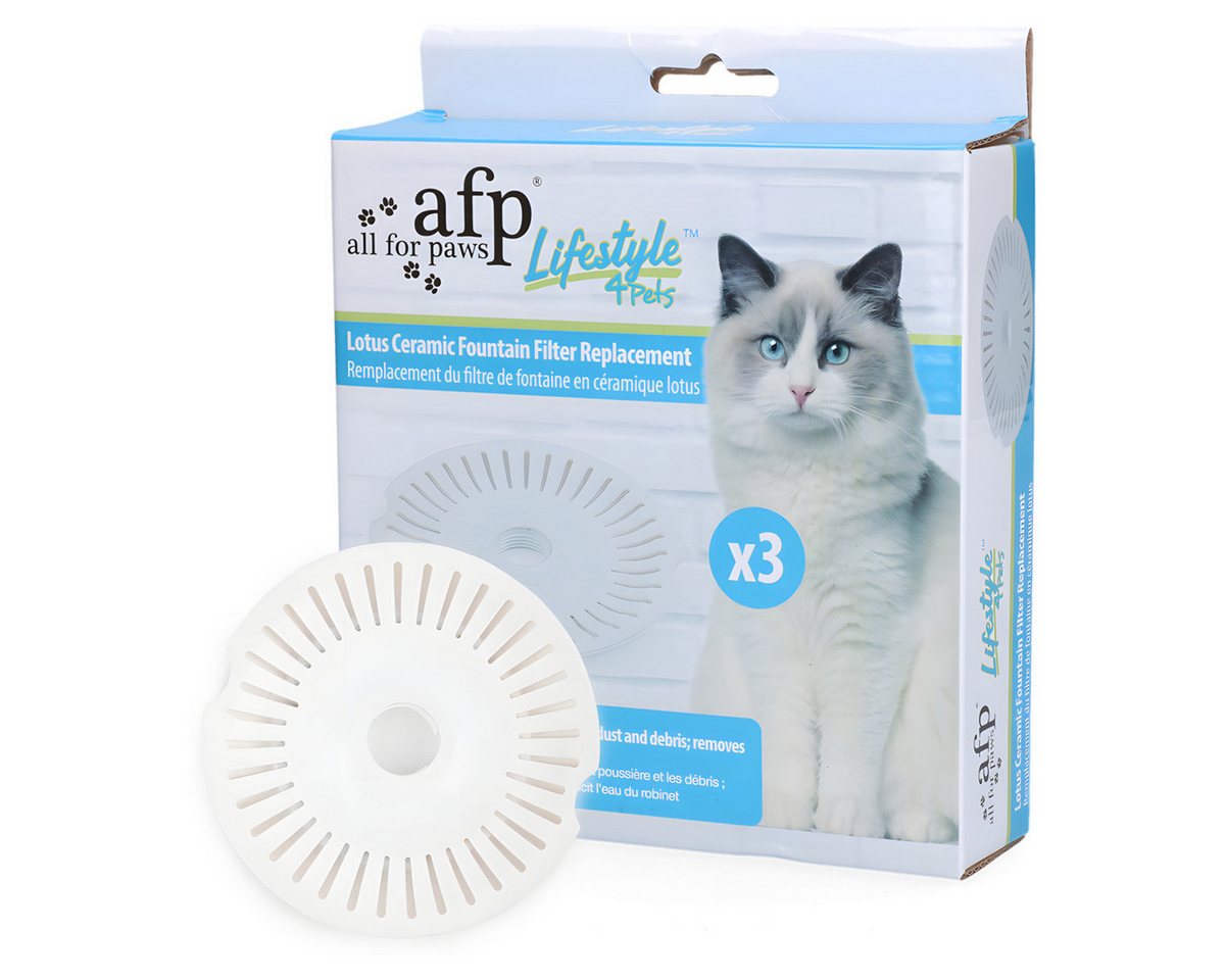 all for paws Videobrille Ersatzfilter für Lotus-Keramikbrunnen für Katzen von all for paws