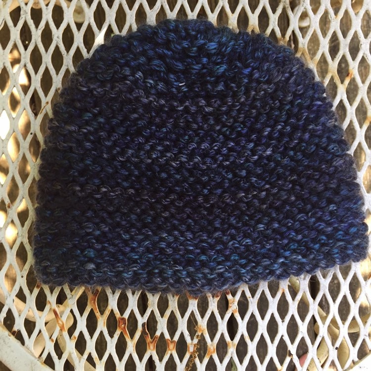 Blaue Motorhaube Gestrickt Beanie-Mid Weight Hut von allearthlings