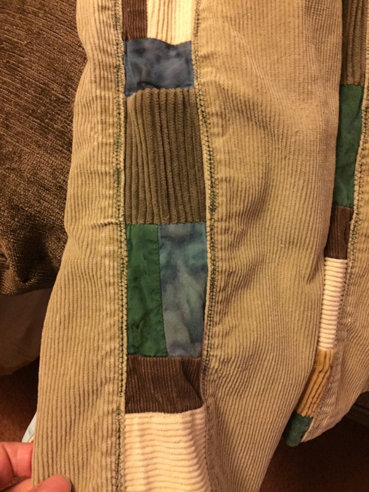 Kids Owl Patchwork Sidepanel Recycled Corduroys > Hippie von allearthlings