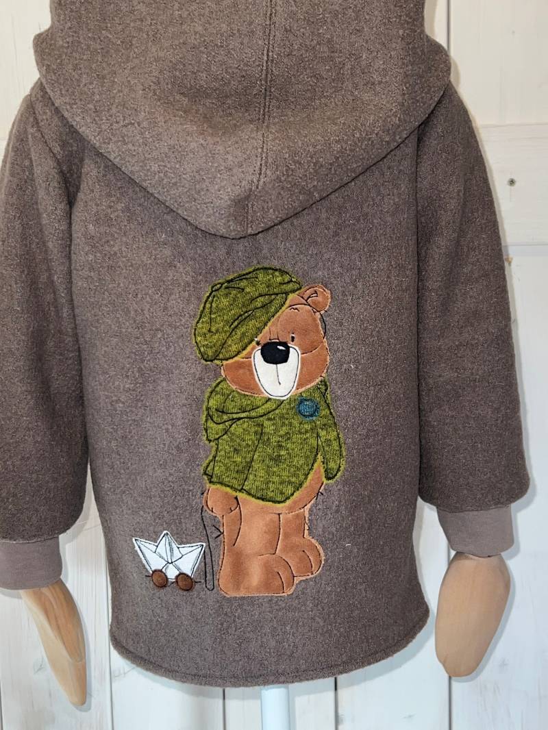 Gefütterte Walkjacke Individualisierbar Gr. 74 - 146 von allerhandarbeit