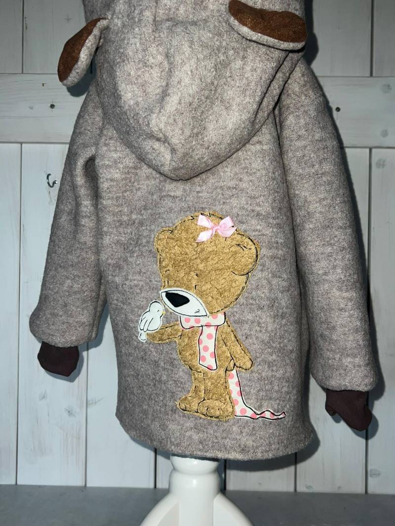 Gefütterte Walkjacke Individualisierbar Gr. 74 - 146 von allerhandarbeit