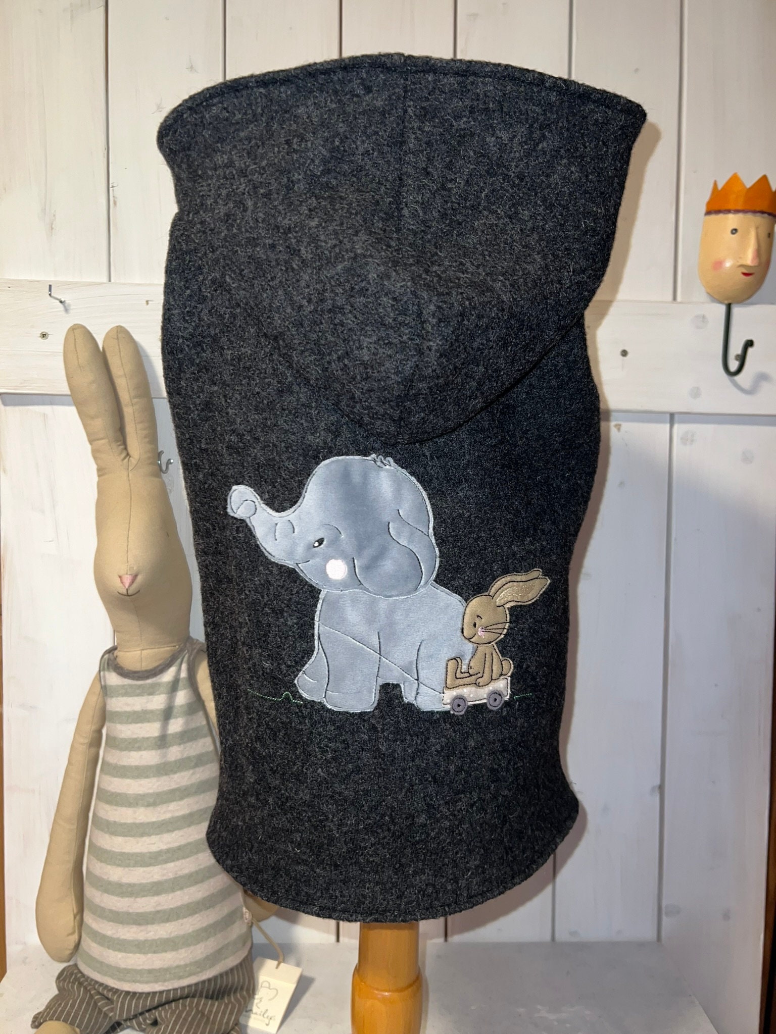 Gefütterte Walkweste Individualisierbar Gr. 74 - 146 Elefant Und Hase Gefütterte Walkweste Individualisierbar Gr. 74 - 146 Elefant Und Hase von allerhandarbeit