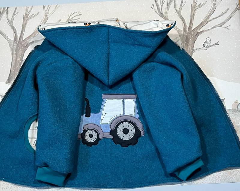 Walkjacke Wollwalkjacke Individualisierbar Gr. 74 - 146 von allerhandarbeit