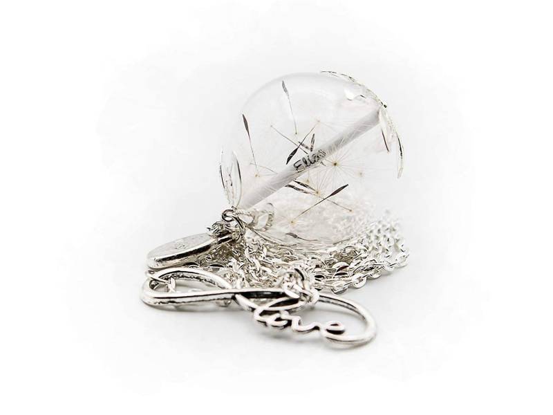 Namenskette Mit Großer Glaskugel Und Wunschfüllung von allerleibesonderes