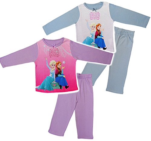 2 TLG. Set Hausanzug/Schlafanzug - Disney Frozen - die Eiskönigin - incl. Name - Größe: 3,5 Jahre - Gr. 110-100% Baumwolle - Langer Pyjama/Sporta.. von alles-meine.de GmbH