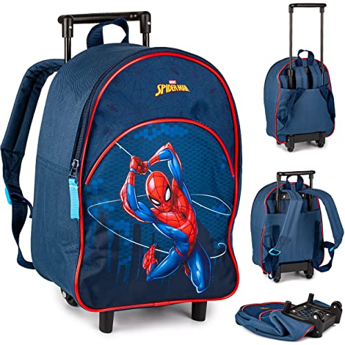 Kinder - Reiseartikel & Taschen - Verschiedene Artikel frei wählbar - 2 in 1 - Kinder Trolley & Rucksack - Spider-Man - wasserabweisend & beschichtet - für Mä.. von alles-meine.de GmbH