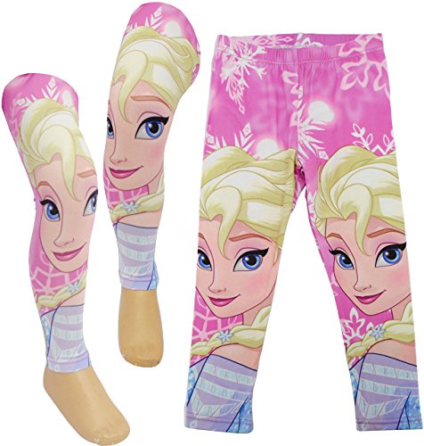 Leggings - Disney Frozen - die Eiskönigin - Größe 5 Jahre - Gr. 116__ leicht angerauht/Fleece Thermo gefüttert - warme Winter Frottee Legging/lang - .. von alles-meine.de GmbH