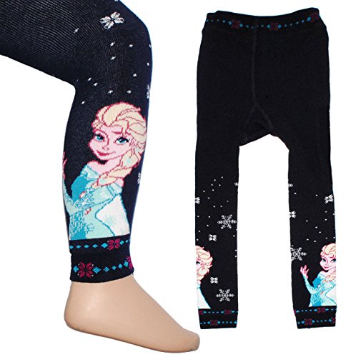 Strick Leggings - Disney Frozen - die Eiskönigin - Größe 2 bis 3 Jahre - Gr. 98/104__ 80% Baumwolle - Thermo gefüttert - warme Winter Frottee Legging .. von alles-meine.de GmbH