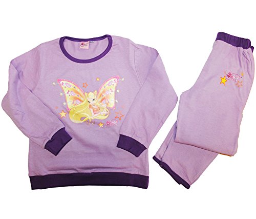 alles-meine.de GmbH 2 TLG. Set - Schlafanzug - Hausanzug - Pyjama Winx Club - Größe 98-128 Kinder Langarm Schmetterlinge für Mädchen Bloom/Hausanzug/Kinderschlafanzug - 100.. von alles-meine.de GmbH