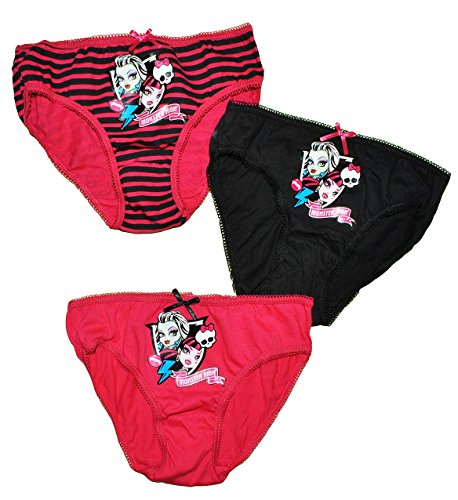alles-meine.de GmbH 3 tlg. Slip/Unterhosen - Monster High - Größe 4 bis 5 Jahre - Gr. 110 bis 116-100% Baumwolle - für Kinder Pants Unterhose Slips Puppen Frankie Stein .. von alles-meine.de GmbH