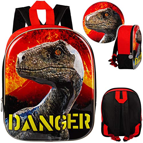 alles-meine.de GmbH 3D Effekt Kinder Rucksack - Jurassic World - Dinosaurier - Tasche - wasserfest & beschichtet - Kinderrucksack groß Kind - Jungen - Kindergartentasche - z.B... von alles-meine.de GmbH