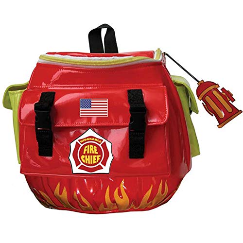 alles-meine.de GmbH 3D Effekt - Rucksack/Kinderrucksack - Feuerwehrauto - wasserfest - Tasche Feuerwehr Kinder wasserabweisend Auto Fahrzeug - Regentasche Regenbekleidung von alles-meine.de GmbH