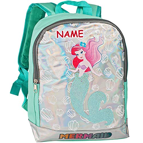 alles-meine.de GmbH Kinder Rucksack - - Princess Arielle die Meerjungfrau - inkl. Name - Tasche - beschichtet & wasserfest - Kinderrucksack/groß Kind - Mädchen - z.B. für Kinde.. von alles-meine.de GmbH
