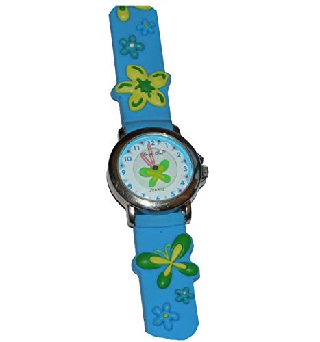 alles-meine.de GmbH Kinderuhr - Schmetterling grün blau - Uhr für Kinder - Armbanduhr Analog für Mädchen und Jungen Tiere Schmetterlinge von alles-meine.de GmbH