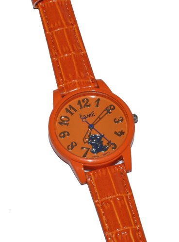 alles-meine.de GmbH Kinderuhr - Teddy Bär orange - Uhr für Kinder und Erwachsene - Armbanduhr Analog für Mädchen Jugendliche von alles-meine.de GmbH