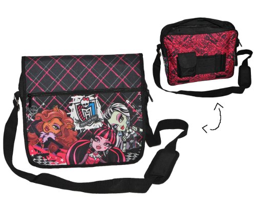 alles-meine.de GmbH Monster High Umhängetasche/Schultertasche/Laptoptasche abwischbar groß - Kindertasche Tasche Stoff Mädchen große Tragetasche auch für Laptop von alles-meine.de GmbH