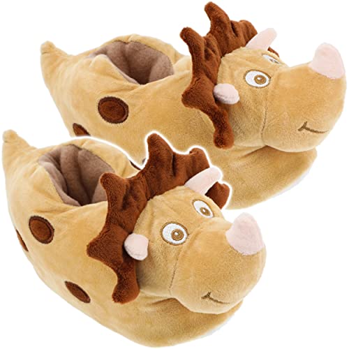alles-meine.de GmbH Plüsch Hausschuhe Design & Größe wählbar z.B. Dinosaurier/Dino/Drache - Größe 20-47 EU schön warm Kuschel - für Kinder & Erwachsene - ABS Sohl.. von alles-meine.de GmbH