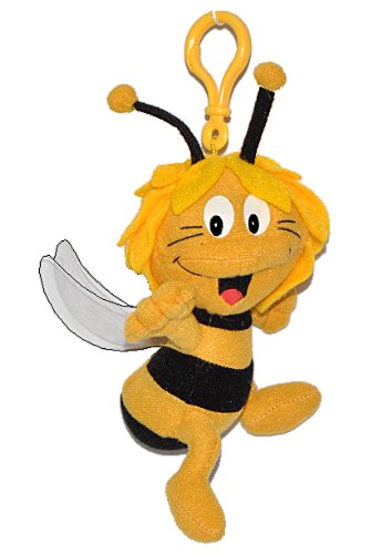alles-meine.de GmbH Plüschtier/Schlüsselanhänger - die kleine Biene Maja - Bienen Honig Honigbiene Plüsch Anhänger gelb schwarz Streifen - Anhänger für Schlüssel & Kuschelt.. von alles-meine.de GmbH