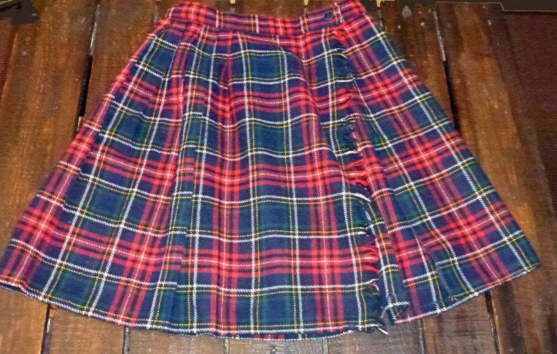 Vintage Faltenrock Kariert Gr. 128 Vintage Faltenrock Kariert Gr. 128 von allesDABEIvintage