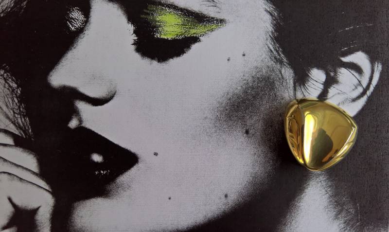 Ohrclip Silber Vergoldet Vintage Privatverkauf von allesdorette