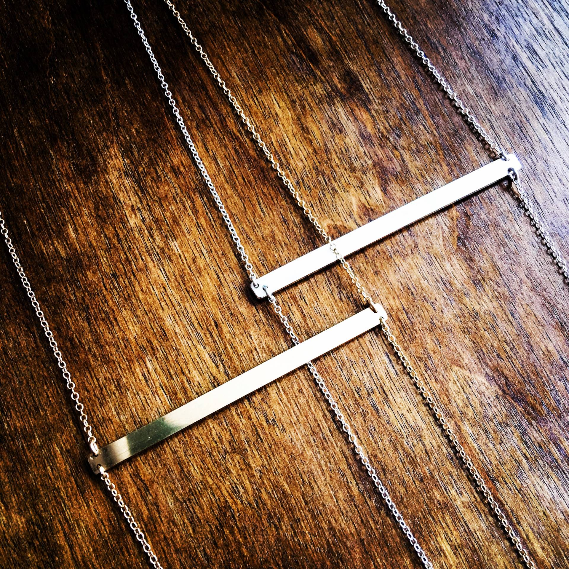 Lange Sterling Silber Bar Kette Aus Lange Sterling Silber Bar Kette Aus von allisonmooney