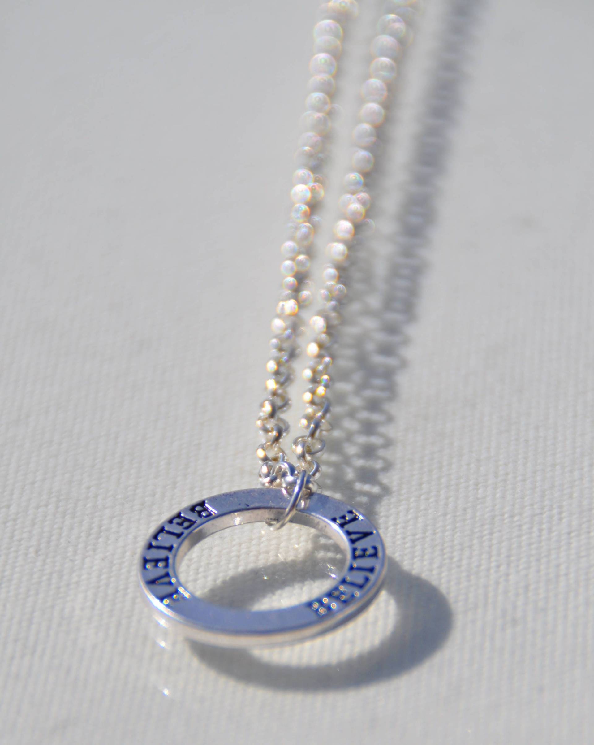 Glaube Ring Halskette Glaube Ring Halskette von allkStore