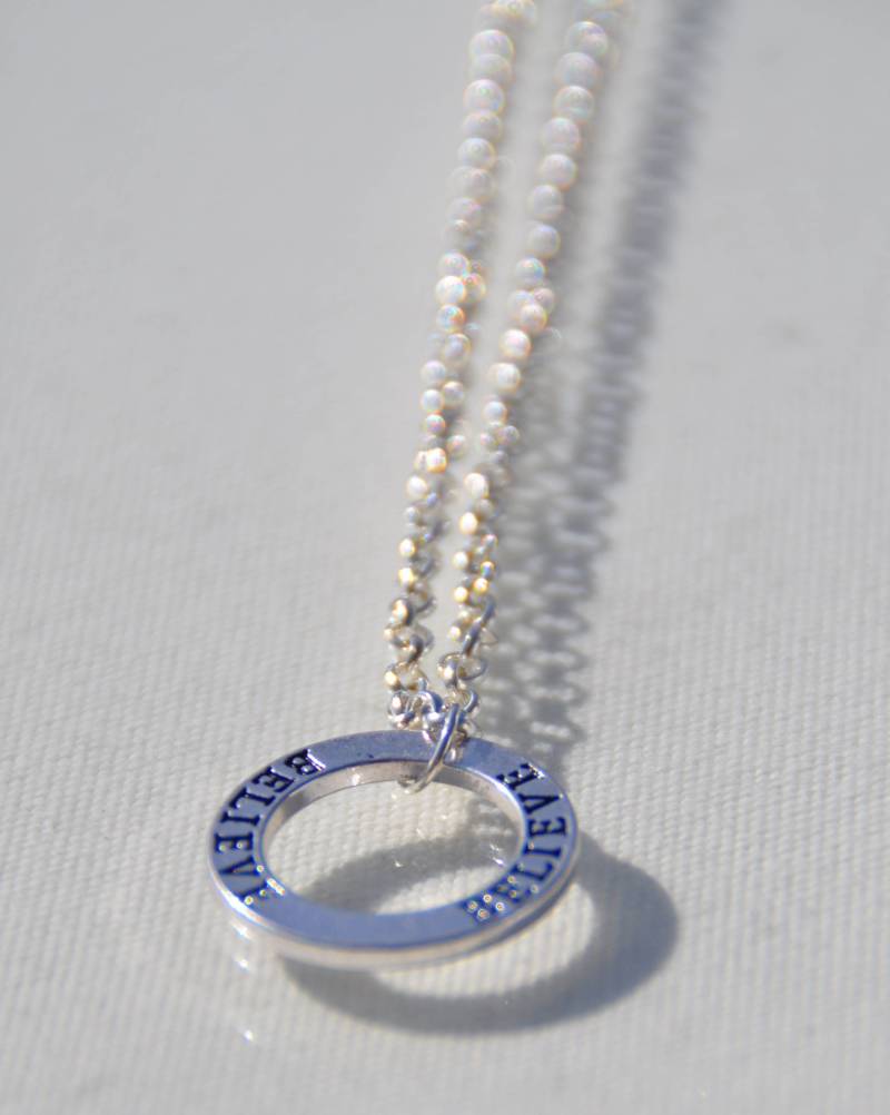 Glaube Ring Halskette Glaube Ring Halskette von allkStore