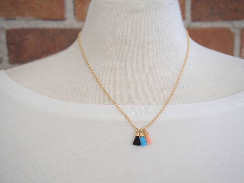 Mini Quasten Festival Halskette Mini Quasten Festival Halskette von allkStore