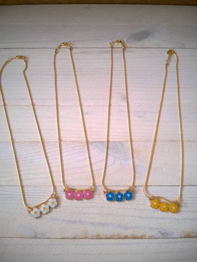 Vintage Gänseblümchen Kette Gold Halskette von allkStore