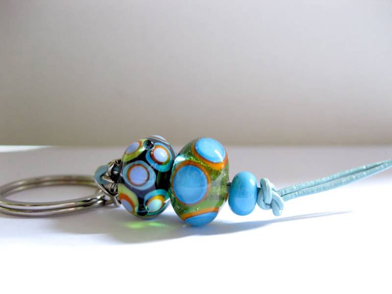 Schlüsselanhänger, Accessoires, Geschenke, Glasperlen, Lampwork Beads, Frauen Schlüsselanhänger, Accessoires, Geschenke, Glasperlen, Lampwork Beads, Frauen von allmeinebuntenfarben