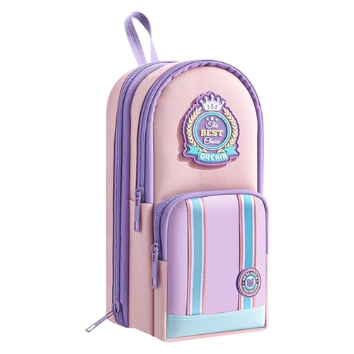 Bleistiftbilder Mit Großer Kapazität Tragbare Reisestifte Beutel Mit Mehreren Fächern Pen Organisator Für Schullieferungen Vintage Blumenstifte Fall von alloneslife