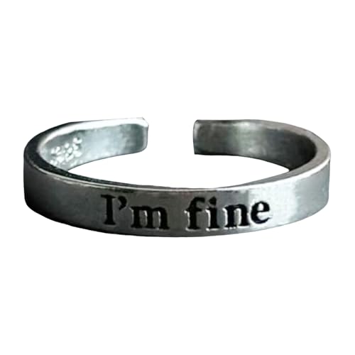 Einzigartige Gravierte Wörter Legierungsringe Die Und Leichte Fingerringe Alltag Tragen Schmuckmotivationsgeschenk Anpassbare Statement Einzigartige Gravierte Wörter Legierungsringe Die Und Leichte Fingerringe Alltag Tragen Schmuckmotivationsgeschenk Anpassbare Statement von alloneslife