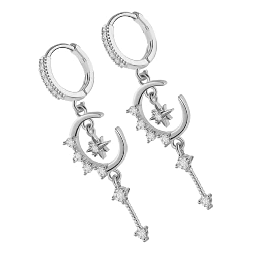 Elegante Star Blumenohrohrschstene Mit Winzigen Asphaltierten Zirkonsteinen In Robustem Kupfer Für Tägliche Kee Carte Alltags Party Ohrzubehör von alloneslife