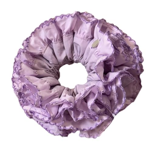 Haargummi mit Falten, weiches, elastisches Haarband, bequeme Haargummis, modisches Haar-Accessoire für Frauen von alloneslife