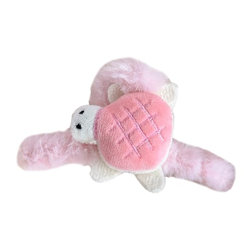 Haarklammer mit gefüllten Schildkröten für Kinder, Haarklammer, Seitennadel, Haarstyling-Werkzeug, Plüsch-Haarklammer, schöne Haardekoration von alloneslife