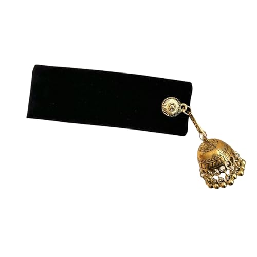 Haarspange aus Samt mit Quasten und Glocken, Temperament-Haarspange für Frauen und Modebegeisterte von alloneslife