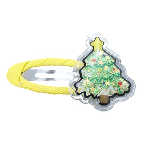 Haarspange mit Pailletten, Cartoon-Weihnachtsmuster, Haarspange für Pferdeschwanz, Pony, Haarnadeln für Teenager und Kinder von alloneslife