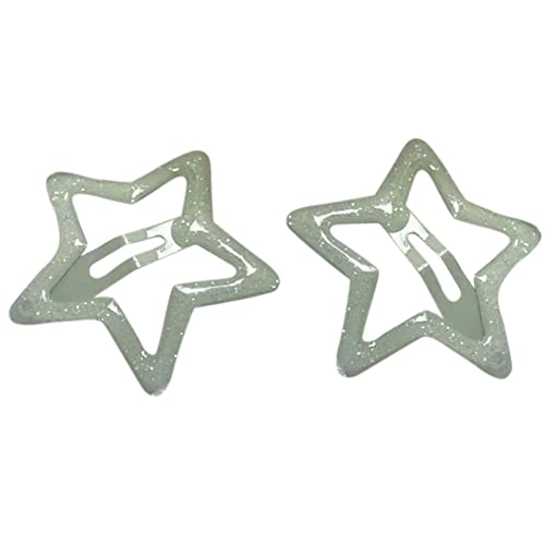 Haarspangen mit ausgehöhlten Sternen, süße Kopfbedeckung, Haarspangen, glänzende Kopfbedeckung, Haarschmuck für Mädchen von alloneslife