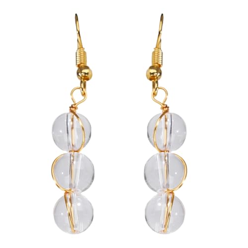 Handgefertigte Natürliche Edelsteine ​​Ohrringe Goldfaden Leichtes Design Formelle Oder Ungezwungene Anlässe Leicht Eleganter Alltagsohrringe von alloneslife