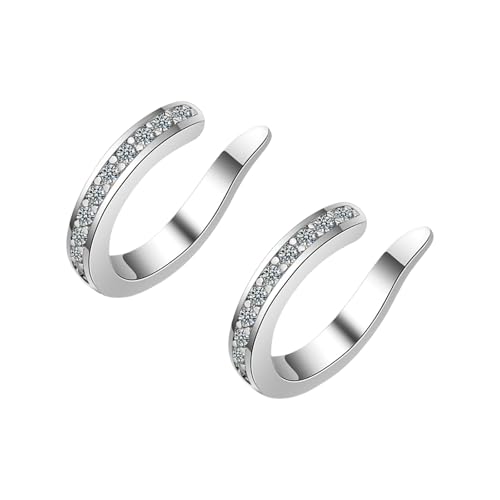 Kubikzirkonias Ohrknochen Manschette Piercing Copper Jewelry Party Accessoire Ohne Durchdringende Ohrring von alloneslife