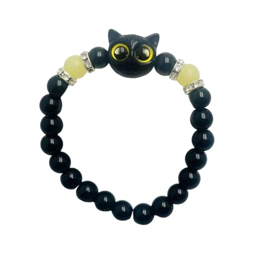 Leuchtend In Dunklem Kätzchenharz Armband Clasp Freundschaft Schmuck Geschenk Handgelenk Kette Für Frauen Paare Leuchtet Harzkätzchen von alloneslife