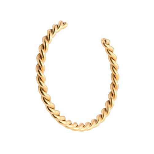Mode Moderne Spiralen Manschettenknopf Silbert von alloneslife